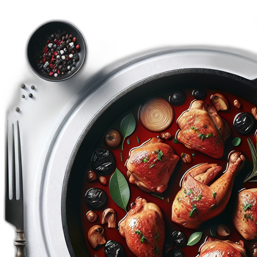 Coq au Vin - Chicken in Red Wine